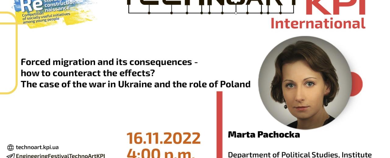 Second online meeting: "Forced migration and its consequences - how to counteract the effects? The case of the war in Ukraine and the role of Poland."